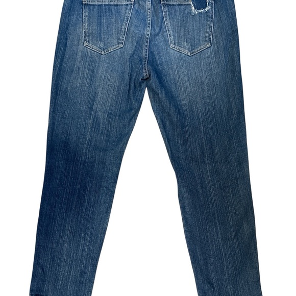 Current/Elliott Blue Distressed Boyfriend Jeans - Picture 12 of 16